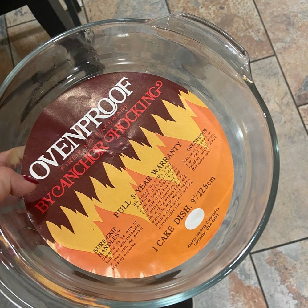 New oven proof fire king bakeware by Anchor  Hocking.